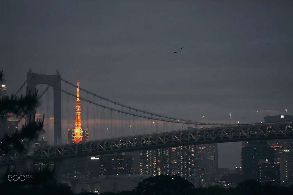 Rainbow Bridge & Tokyo Tower by Wenrui Xu on 500px.com
